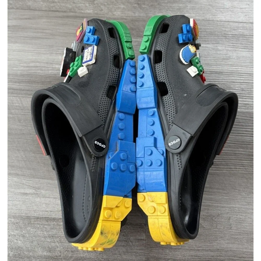 Crocs x LEGO Classic Clog Black Masterbrand Creativity Mens Size 10
